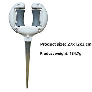 Piquets de fixation robustes <span class=keywords><strong>pour</strong></span> tuyau d'arrosage avec <span class=keywords><strong>rouleau</strong></span> de positionnement, <span class=keywords><strong>pour</strong></span> l'irrigation des pelouses et jardins - Product Image 6