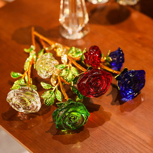 Jarrón de Cristal con Forma de Octágono para Rosas, Decoración Floral para el Hogar, Estilo Moderno y Simple, Colección de Regalos - Product Image 3