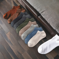 Chaussettes habillées pour hommes de haute qualité, anti-bactériennes, décontractées, blanches et noires, avec logo imprimé, style mocassins, invisibles