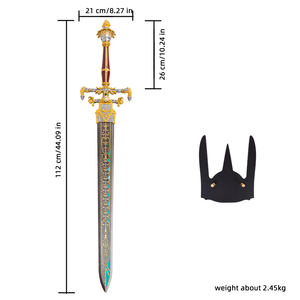 Espada del Anillo de <span class=keywords><strong>Elden</strong></span> de 112 cm, Espada de la Noche y la Llama, Artículo Coleccionable, Decoración para Cosplay, Dorada, Venta al por Mayor - Product Image 2