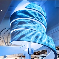 Module d'affichage LED flexible P3 320x160mm, écran souple couleur pleine, 1000 nits, mur vidéo intérieur pour centres commerciaux et expositions
