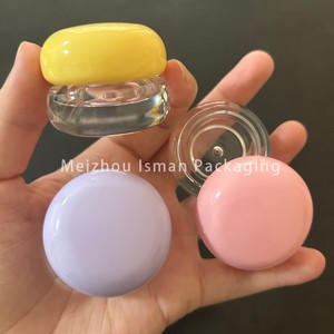 Masque pour les lèvres en forme de champignon Macaron 5g ISMAN, pot mignon rose jaune <span class=keywords><strong>violet</strong></span> en plastique AS, baume à lèvres, conteneur cosmétique, vente en gros, étiquette privée - Product Image 6