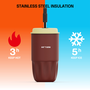 Tumino in acciaio inox 450ml per caffè 360 ° a tenuta stagna 3-5H ritenzione calda/fredda, senza BPA, ideale per caffè e uso in ufficio - Product Image 3