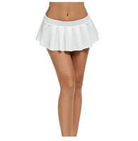 Mini-jupe d'été sexy et respirante pour femme, couleur unie, style JK