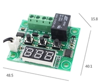 Modul Sensor Thermostat ZYSY Stock W1209 XH-W DC 5V 12V 24V Pengontrol Suhu untuk Inkubator, Saklar Kontrol Temperatur