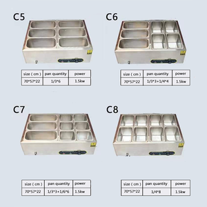 핫세일 패스트푸드 전기 음식 보온기 레스토랑 뷔페 상업용 베인마리 음식 보온 디스플레이 - Product Image 6