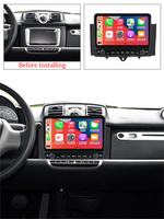 Para Mercedes Benz Smart fortwo 11-15ys Android 12 Monitor de coche de 8 + 256g carplay DSP RDS GPS construido en 2din radio reproductor de dvd 5,1 HIFI