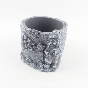 <span class=keywords><strong>Vaso</strong></span> da Giardino in <span class=keywords><strong>Cemento</strong></span> <span class=keywords><strong>Grigio</strong></span>, Design Minimalista Natalizio, <span class=keywords><strong>Vaso</strong></span> per Fiori e Bonsai - Product Image 6