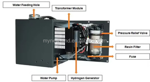 <span class=keywords><strong>Kit</strong></span> d'électrolyseur HHO à cellules sèches pour la production d'hydrogène et d'oxygène, système de séparation de l'eau, accessoires automobiles - Product Image 4