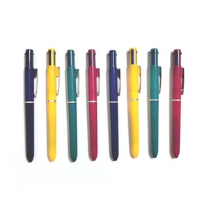 ปากกาลูกลื่นของขวัญเครื่องเขียนโรงเรียนขายส่ง 4 in 1 หลายสี ปากกาพลาสติกพร้อมโลโก้สั่งทำ - Product Image 4