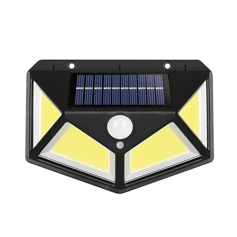 Amazon Popular Outdoor Automatic Induction 100 Led Solar Lamp Solar Lighting Street Motion Sensor Wall Light