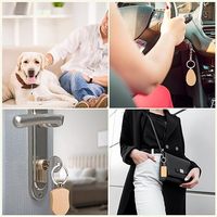 Porte-clés en bois vierge non fini 2024 pour gravure laser, porte-clés personnalisé en bois, anneau porte-clés en bois vierge, support de clés en bois pour gravure