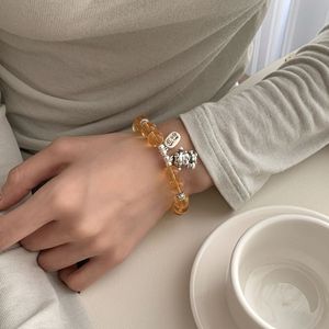 Pulsera de cristal amarillo con dios de la riqueza, plata de ley S925, piedra natural, forma de animal, unisex, uso diario - Product Image 3