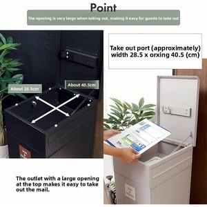 Armoire express en acier antirouille multicolore de style japonais Petite armoire postale extérieure à pieds Assemblage détachable Boîtes <span class=keywords><strong>aux</strong></span> <span class=keywords><strong>lettres</strong></span> faciles - Product Image 4