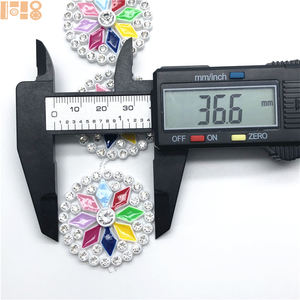 Chaîne de strass en plastique émaillé multicolore en forme de diamant pour la décoration de vêtements, chaussures, chapeaux, accessoires de bricolage, <span class=keywords><strong>bijoux</strong></span> - Product Image 3