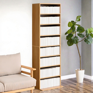 Librería de Madera de Piso a Techo, Estante de Almacenamiento Independiente para Libros, para Sala de Estar, Dormitorio, Aula - Product Image 3