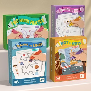 Quaderno Riutilizzabile per Tracciare le Linee, 96 Pagine, Gioco Educativo <span class=keywords><strong>Montessori</strong></span> per il Controllo della Penna, per Bambini - Product Image 3