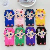 Coque arrière 3D en silicone pour téléphone portable, pour fille Iphone 6 7 8 Plus X XS XR 11 12 13 14 15 Pro MAX