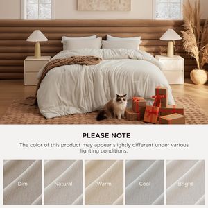 Ensemble de couette, literie douce <span class=keywords><strong>pour</strong></span> toutes les saisons, trois pièces, une couette taille Queen et <span class=keywords><strong>deux</strong></span> taies d'oreiller - Product Image 3