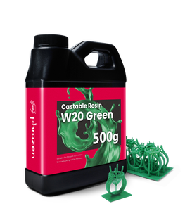 Résine moulable Phrozen W20 verte 500g pour imprimante 3D à résine, imprimante 3D LCD, imprimante 3D UV 405nm - Product Image 1