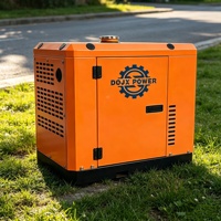 Générateur diesel silencieux compact, 5-8KW Auto 50/60Hz 220V, faible bruit, économie d'énergie, vente en gros d'usine, protection ATS AVR, portable
