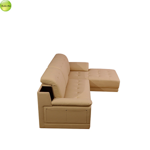 <span class=keywords><strong>Divano</strong></span> Moderno a 3 Posti in Vera Pelle con Struttura in Legno e Chaise Longue per Soggiorno - Product Image 6