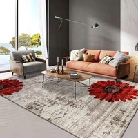 Flower Abstract Style Wohnzimmer Sofa Boden matte Kunst Seiden teppiche Teppiche