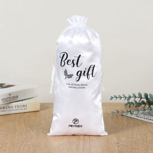 ขายตรงจากโรงงาน ถุงผ้าซาตินแบบมีเชือกผูก ป้องกันฝุ่น สำหรับมัดผมวิกขนาดใหญ่ รีไซเคิลได้ พร้อมโลโก้ตามสั่ง - Product Image 5