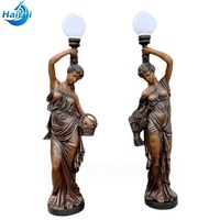 Figurines en bronze de Saint Paul et Saint Pierre pour usage liturgique
