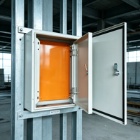 Armoire électrique industrielle murale certifiée en acier pour distribution basse tension, indice IP66, 380V, 80A, 6 prises