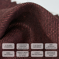 Tissu en toile de chanvre tissé 50% chanvre 50% lin 215GSM, tissu naturel coloré adapté aux vêtements, sacs et artisanat