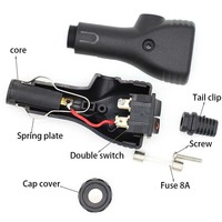 Adaptateur de chargeur de voiture DC 12/24V Starlink Mini DC vers DC mâle, prise allume-cigare de voiture, connecteur de prise d'alimentation DC automatique avec lumière LED rouge