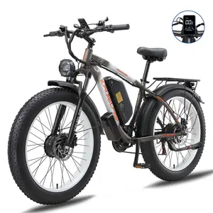 Abd depo yeni varış Kaijielais V3 Ebike 2000w çift motorlu hidrolik disk fren elektrikli bisiklet ile 23ah şarj edilebilir pil