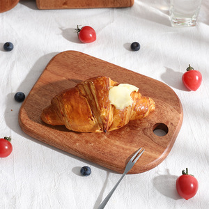 Planche à découper en bois d'ébène pour enfants, bébés, préparation d'aliments pour bébés, petite planche à découper, utilisation en dortoir, planche à fruits, en bois - Product Image 2