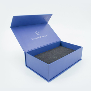 Custom Blue High Quality Magnetic Gift <b>Box</b> for Tea Kitchenware Wine <b>Bottle</b> Opener UV Coating and Embossing Reliable Supplier - Product Image 1