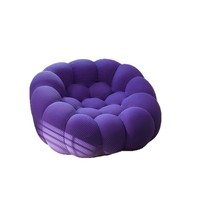 Fauteuil inclinable individuel pivotant en tissu, style minimaliste moderne, motif citrouille, pour la détente, haute densité, modèle Viral Football
