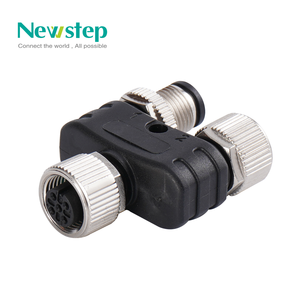 Connecteur Y-Splitter M12 en laiton étanche IP67, 5 broches, codage A, 1 femelle 2 femelles, <span class=keywords><strong>4A</strong></span> 60V pour capteur automobile et industriel - Product Image 5
