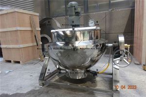 High Quality Industrial Potato Boiling Machine Steam Jacketed Kettle <b>Wok</b> Machine <b>Electric</b> Jacketed Pot Big Cooker With Mixer 50L - Product Image 2