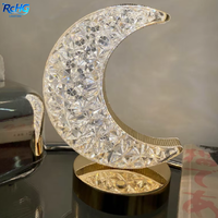 Lampe de chevet LED moderne sans fil, veilleuse étoile en cristal, fonctionnant sur piles, cadeau romantique, pour chambre à coucher, créative