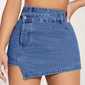 Nouvelle arrivée, jupe décontractée vintage avec logo personnalisé, vente en gros, jupe en jean mini de haute qualité pour femmes, été - Product Image 2