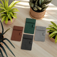 Porte-documents compact en cuir PU A6, dossier de menu durable, couverture pour reçus et factures, pour l'école, le bureau, les restaurants
