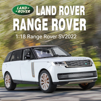 Modèle de voiture en alliage moulé sous pression 1:18 Land Rover Range Rover SUV 2023, jouet de décoration avec son et lumière, portes ouvrables, vente en gros