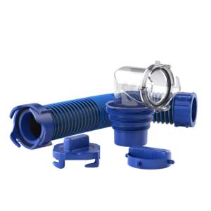 Kit de tuyau d'évacuation pour <span class=keywords><strong>camping</strong></span>-<span class=keywords><strong>car</strong></span> de 10 pieds, tuyau de <span class=keywords><strong>vidange</strong></span> robuste pour <span class=keywords><strong>camping</strong></span>-<span class=keywords><strong>car</strong></span> avec raccords pivotants anti-fuite, 90 °   Adaptateur coudé transparent 4-en-1 - Product Image 2