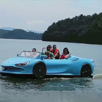 Bateau à réaction à fibre de verre de 4,98 m/16,3 pi, bateau rapide à jet d'eau pour parcs d'attractions et divertissements aquatiques en famille