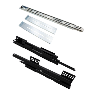 Cajón deslizante barato, herrajes para armario, muebles, accesorios para armarios, acero/acero inoxidable, cierre suave, cajón, deslizar, empujar para abrir - Product Image 2