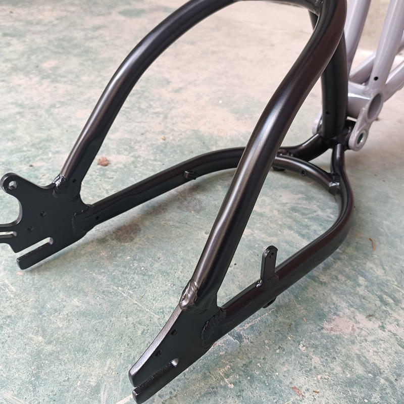 Open Drop Out Frame Mid Suspension 190mm Dropout 72v E-Bike Frame with Seat and Suspension ...
