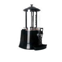 Distributeur de chocolat chaud commercial 10L 110V-240V Mélangeur électrique de chocolat Distributeur de café, lait, vin, thé Noir