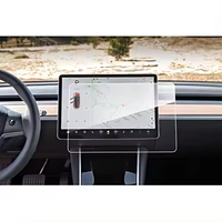 Tesla Film pelindung layar sentuh, pelindung layar navigasi mobil kaca Tempered 3 Y Model