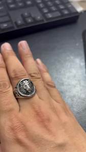 18K Vergulde Roestvrijstalen Statement Ringen Hiphop Leeuwenkop Vintage Dierenring Voor Mannen - Product Image 6