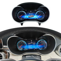 Compteur de Vitesse Amélioré de 12.3" pour Mercedes Benz Classe C GLC W205 W253, Tableau de Bord LCD de Voiture, Écran d'Instruments Numérique Linux